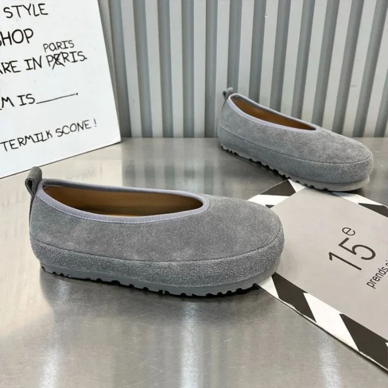 Waterproof Slip On Faux Suede Loafers – Women's Casual Flats