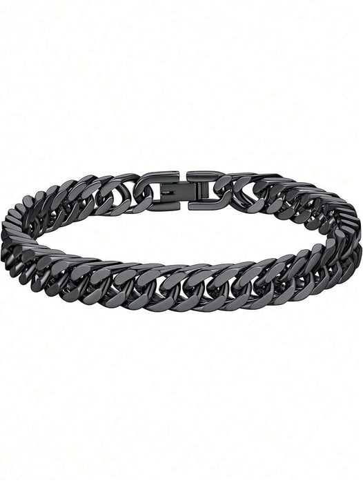 Stainless Steel Men's Bracelet – Trendy Chain Link Style