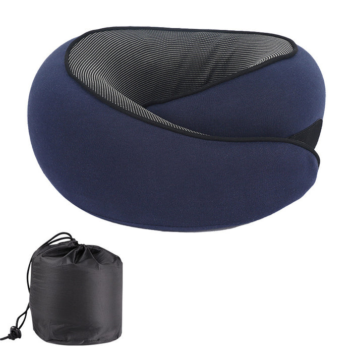 Memory Foam Travel Neck Pillow – Portable Comfort for Airplanes, Cars