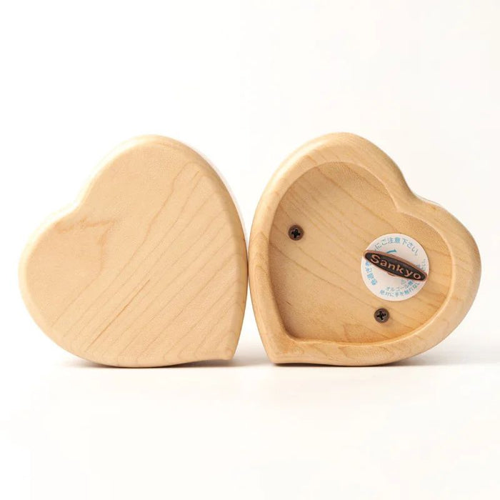 Heart Shaped Solid Maple Music Box– Perfect Gift for Any Occasion