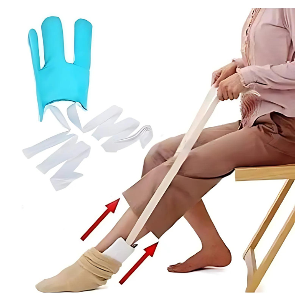 Slip-Resistant Sock Aid Device