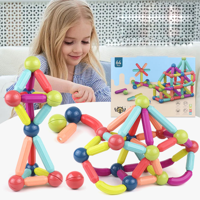 Magnetic Stick Building Blocks Set - Fun & Educational Toy for Kids