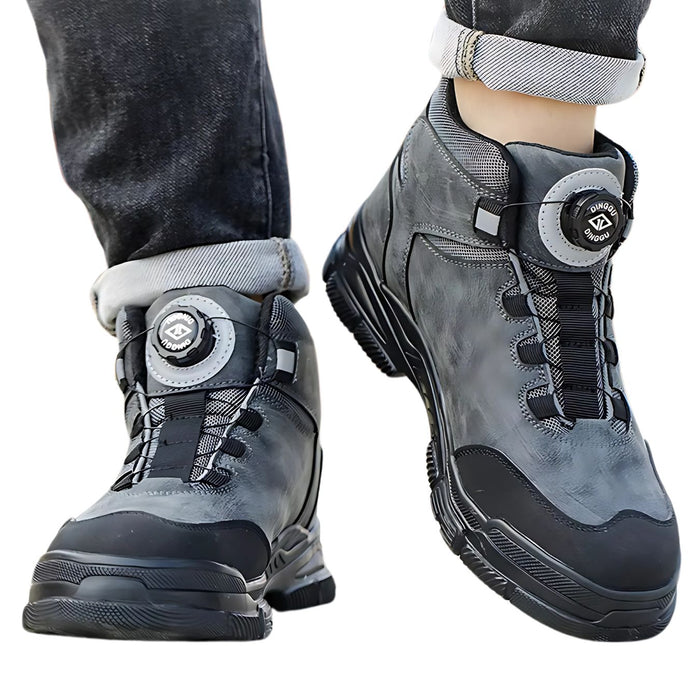 Rotating Button Safety Shoes Men