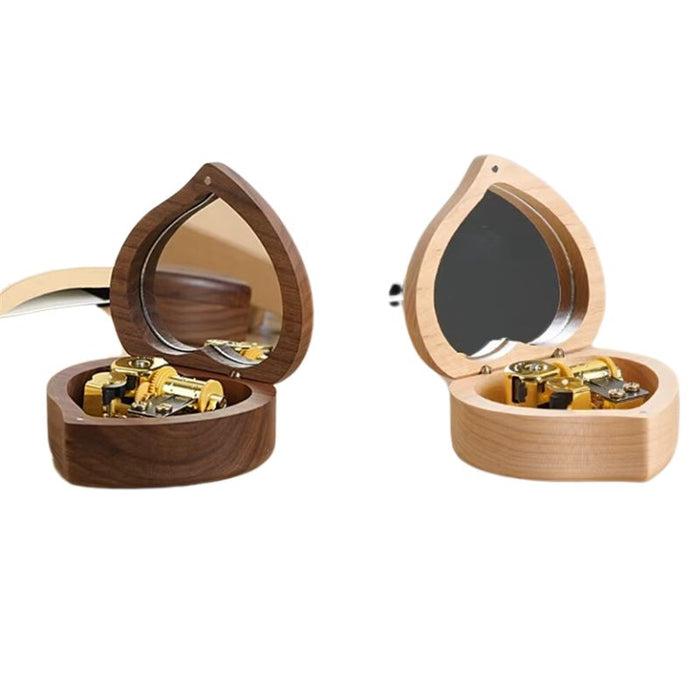 Heart Shaped Solid Maple Music Box– Perfect Gift for Any Occasion