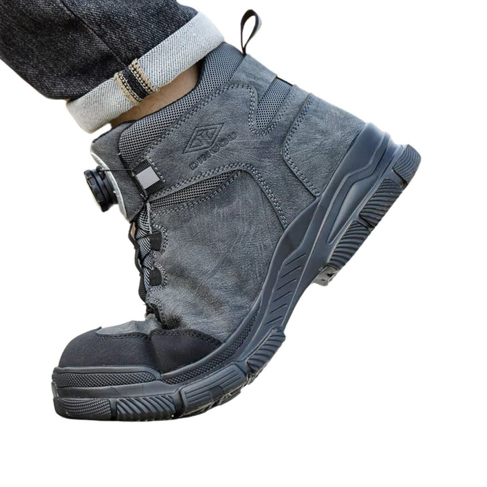 Rotating Button Safety Shoes Men