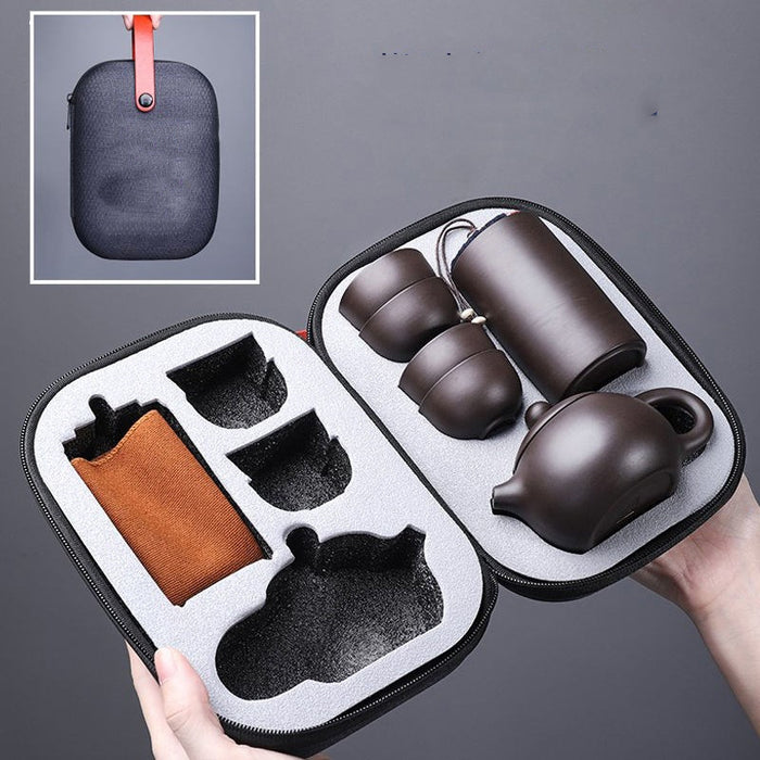 Portable Travel Tea Set Bag