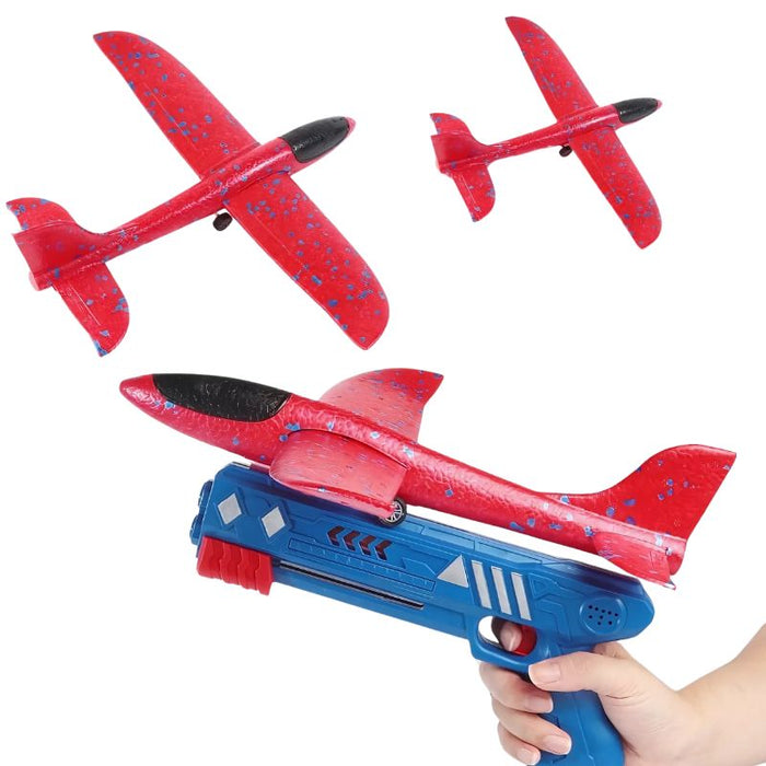 Aeroplane Foam Catapult Launcher Kid's Toy