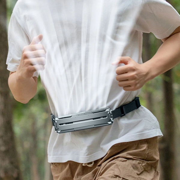 Camping fan with ice packs

