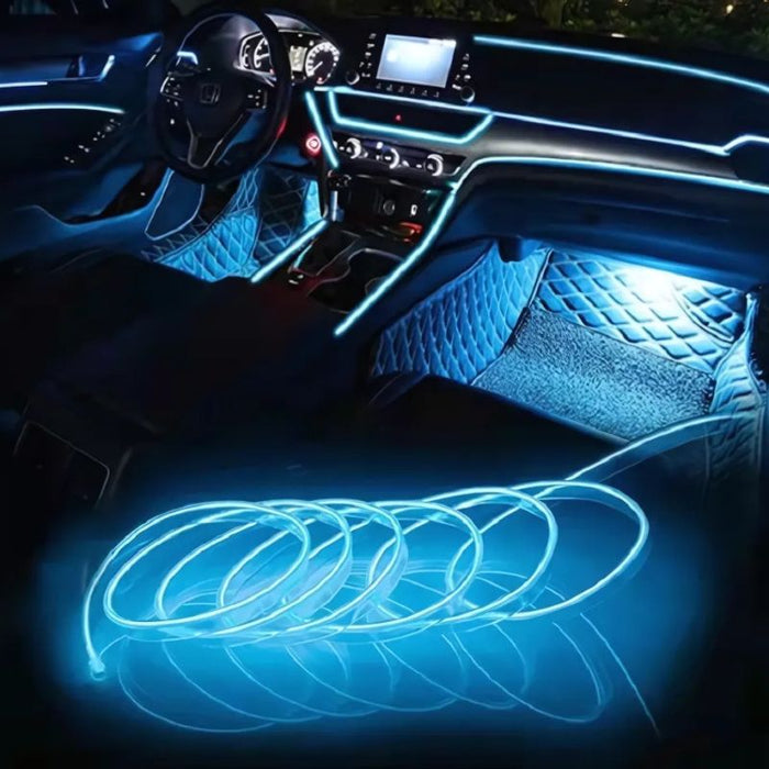 Car Interior LED Neon Strip Kit  for Dashboard & Door Decoration
