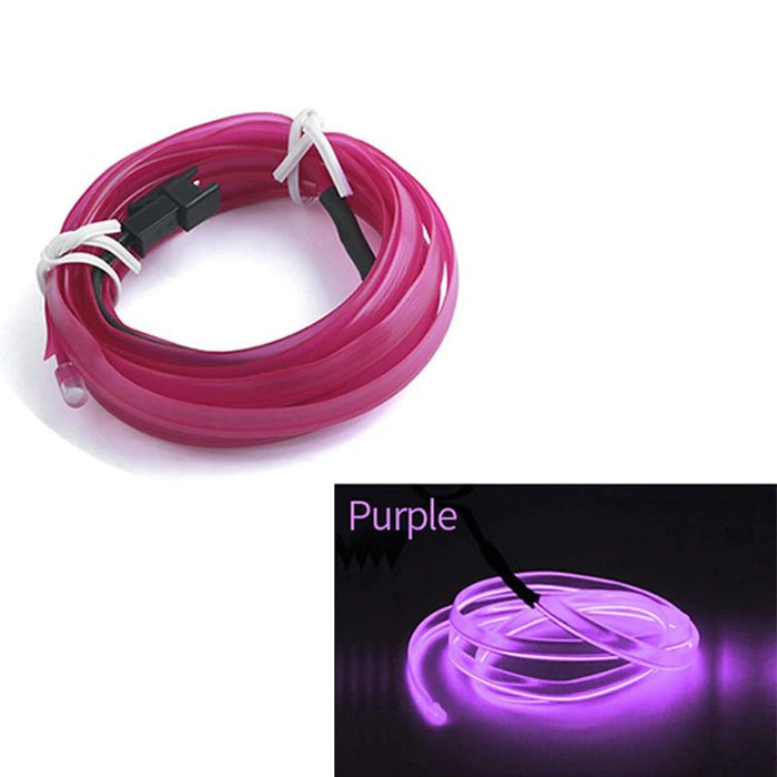 Car Interior LED Neon Strip Kit  for Dashboard & Door Decoration