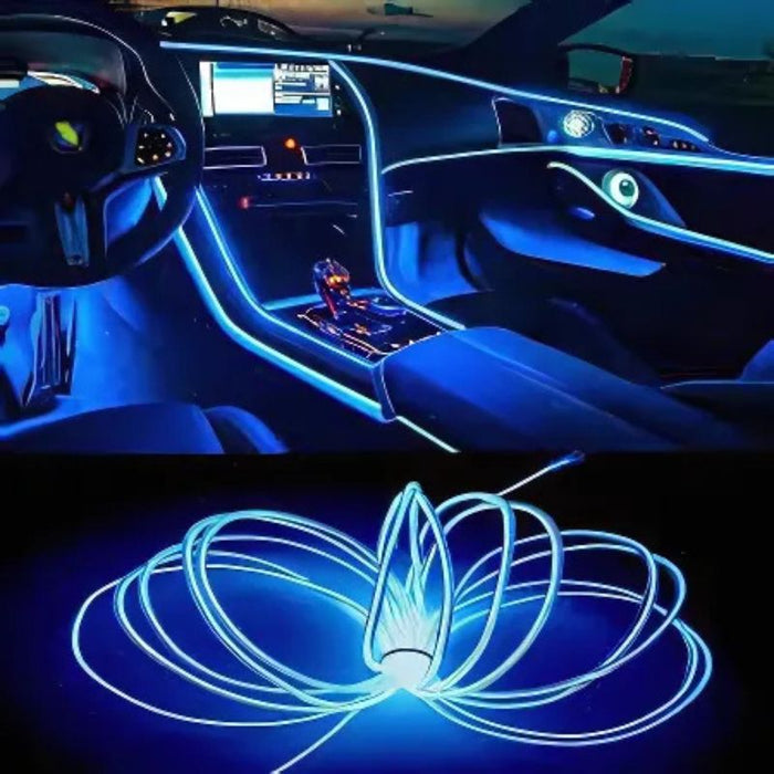 Car Interior LED Neon Strip Kit  for Dashboard & Door Decoration