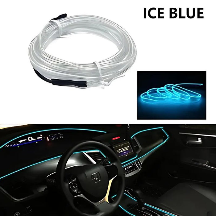 Car Interior LED Neon Strip Kit  for Dashboard & Door Decoration