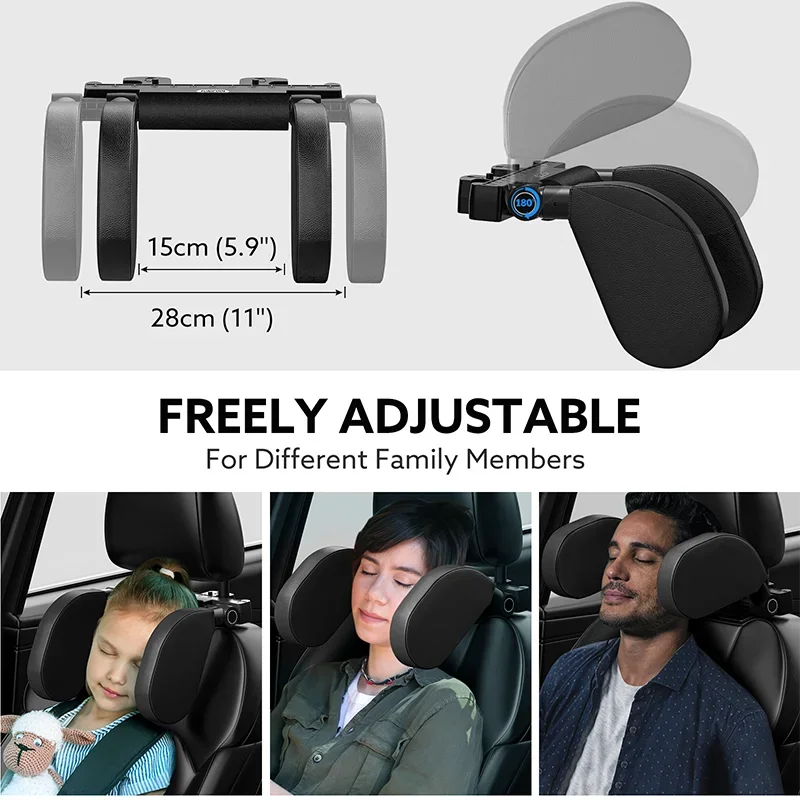 travel headrest for car seat