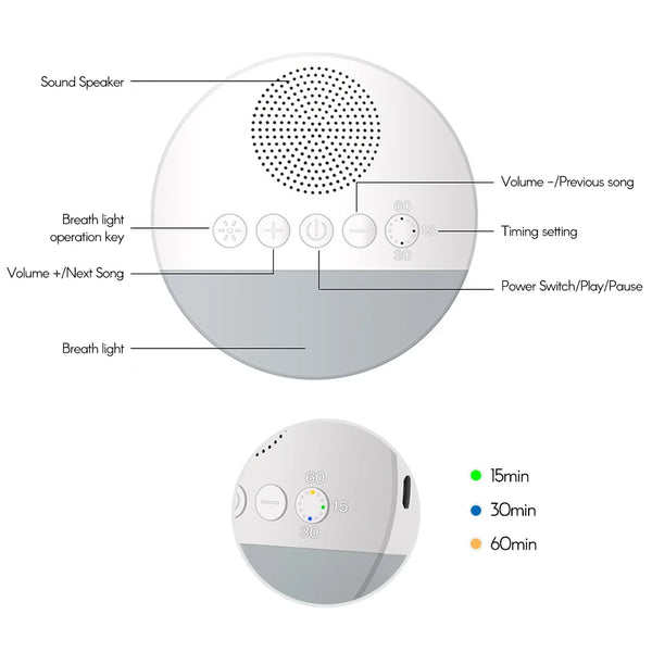 night light with soothing sounds