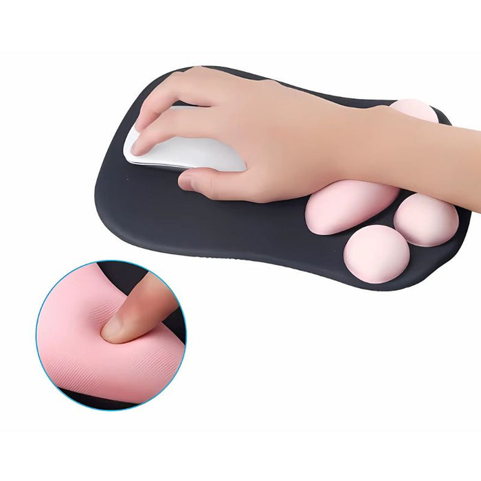 Memory foam wrist rest