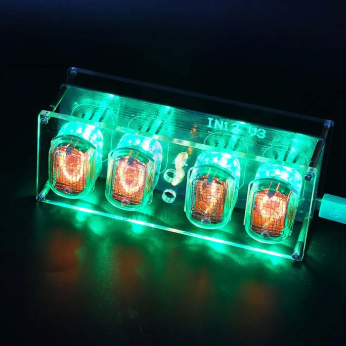 vintage LED tube clock