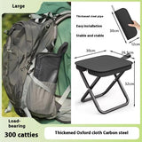 Folding metal stool

