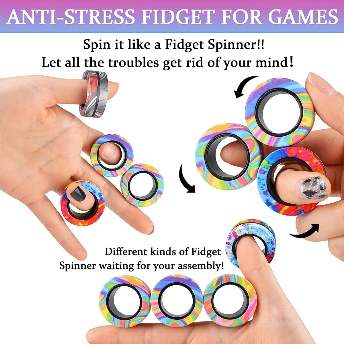 stress relief spinner ring