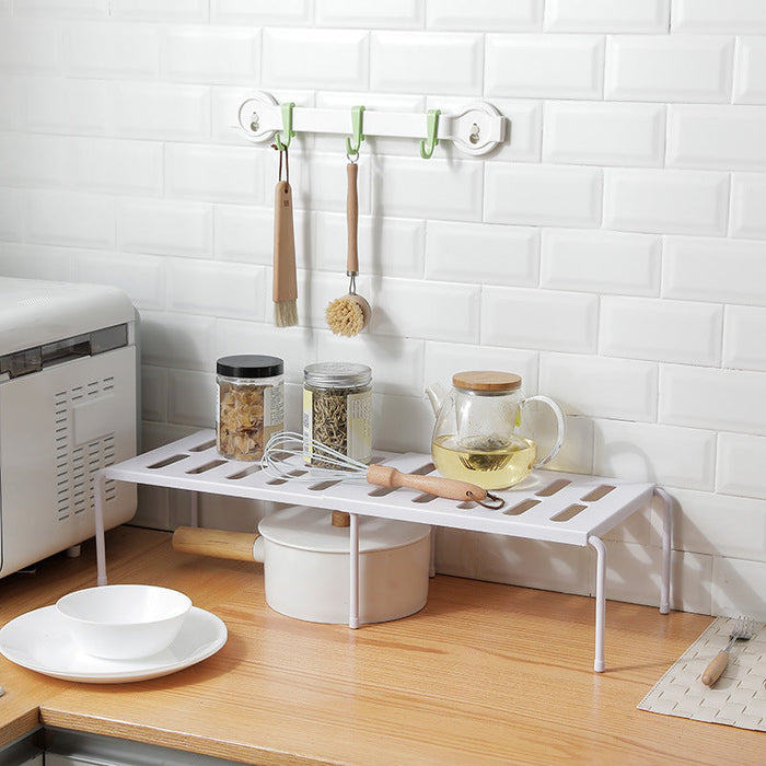 Multi-tier kitchen shelf

