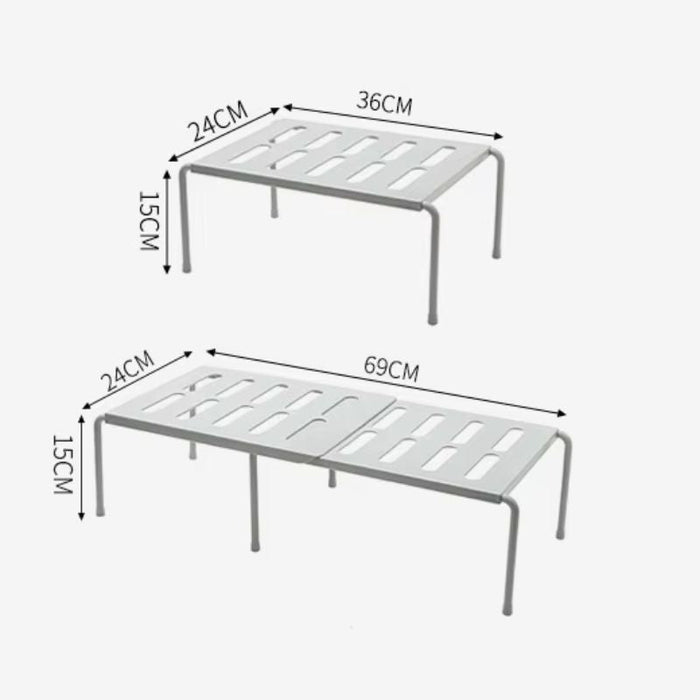 Multi-tier kitchen shelf

