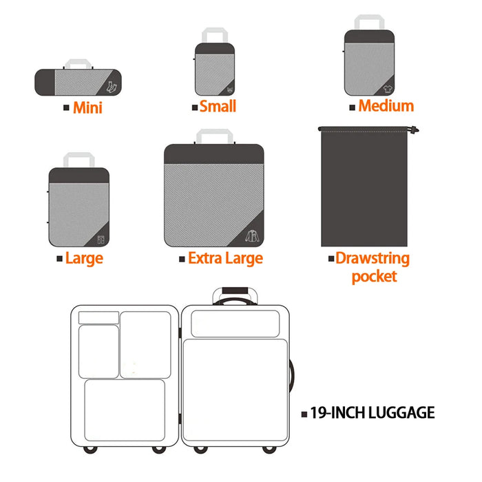 lightweight packing cubes