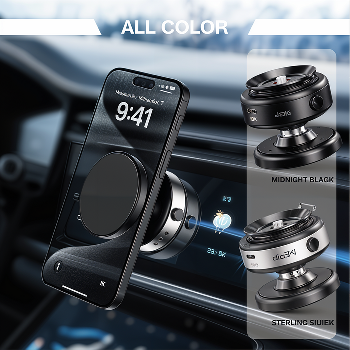 360° Rotatable Magnetic Car Phone Holder for Safe & Convenient Driving