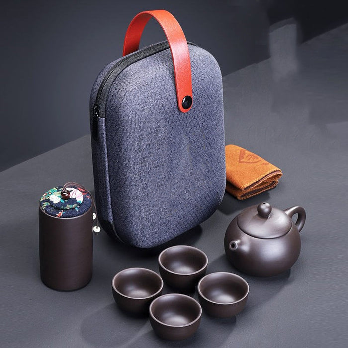 Portable Travel Tea Set Bag