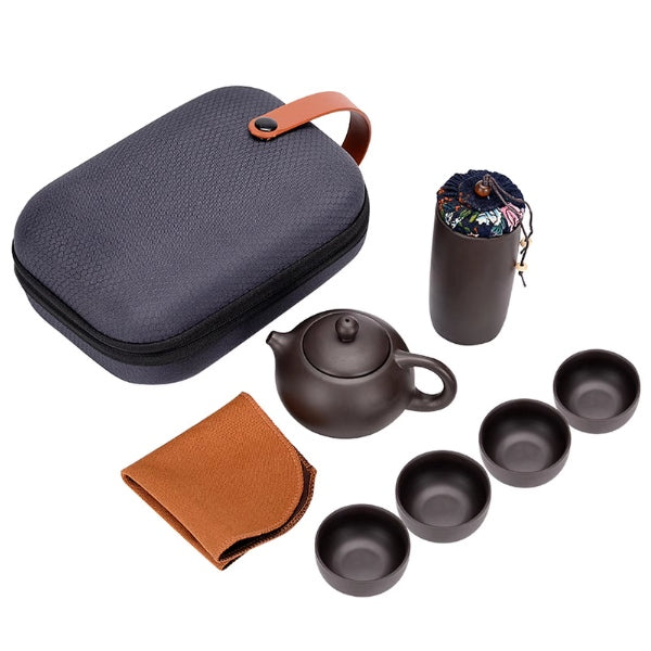 Portable Travel Tea Set Bag