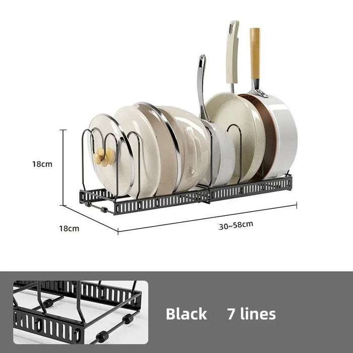 Pot organizer rack

