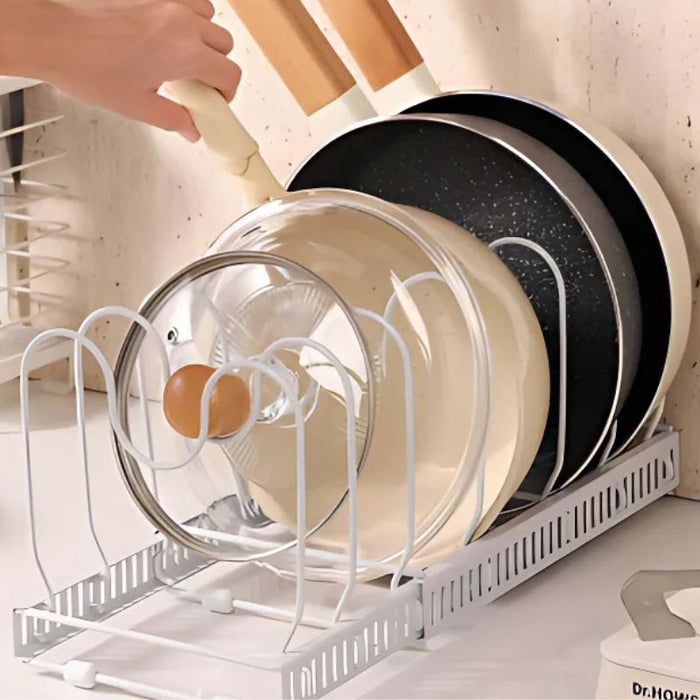 Pot organizer rack


