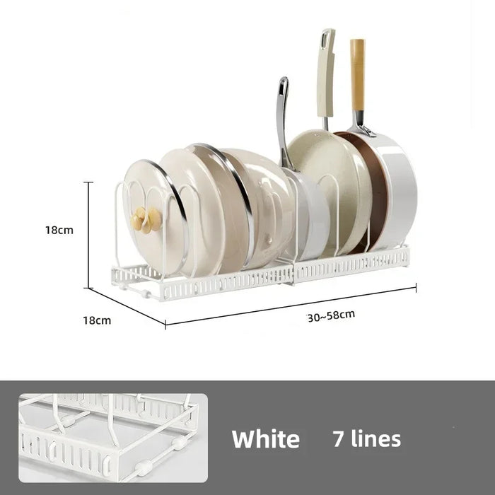 Adjustable kitchen rack

