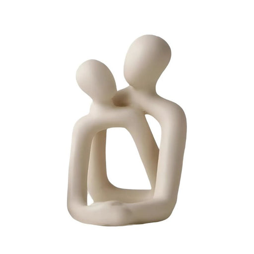 Resin couple sculpture