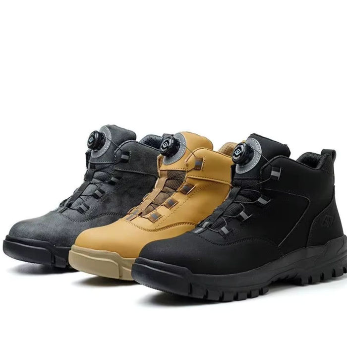 Rotating Button Safety Shoes Men