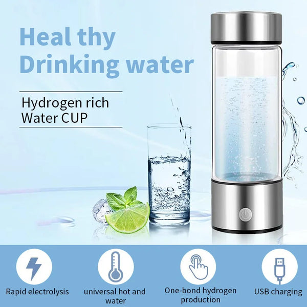 Portable Hydrogen Water Generator Bottle