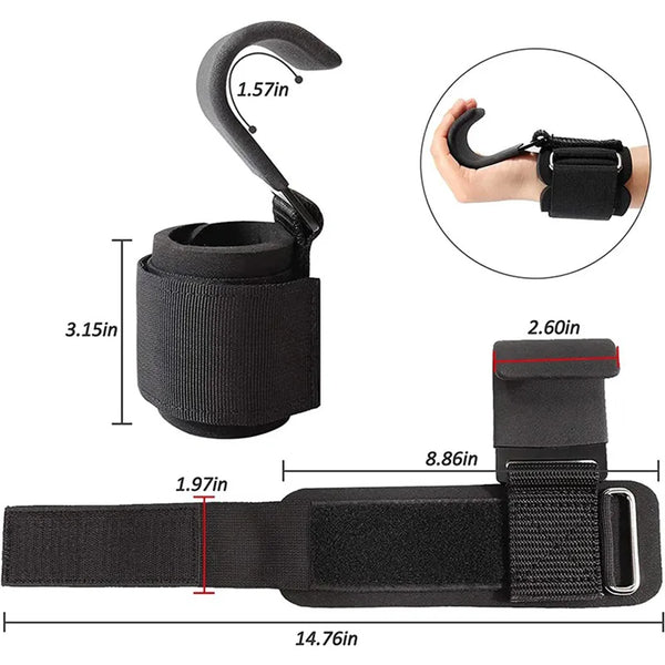 Hook Grip Lifting Straps