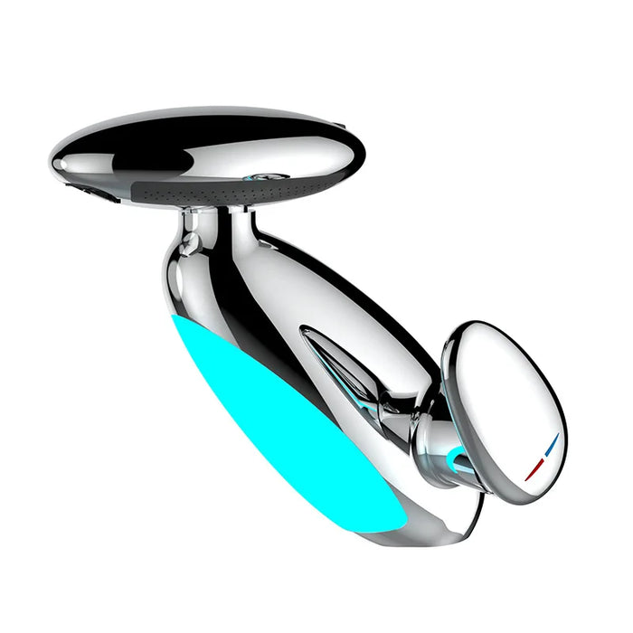 Big LED Basin Faucet – 4-Way Flow | Hot & Cold | Self-Powered LED Light