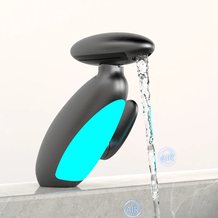 Big LED Basin Faucet – 4-Way Flow | Hot & Cold | Self-Powered LED Light