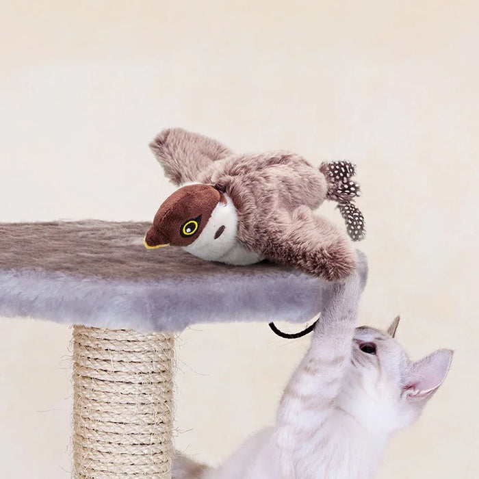 Realistic bird toy for cats