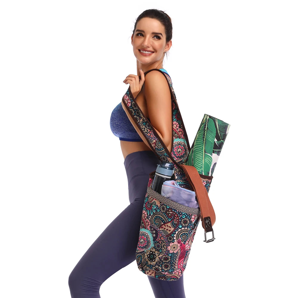 Yoga mat bag for women