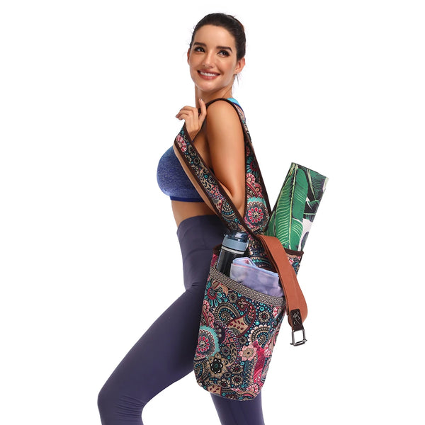 Yoga mat bag for women