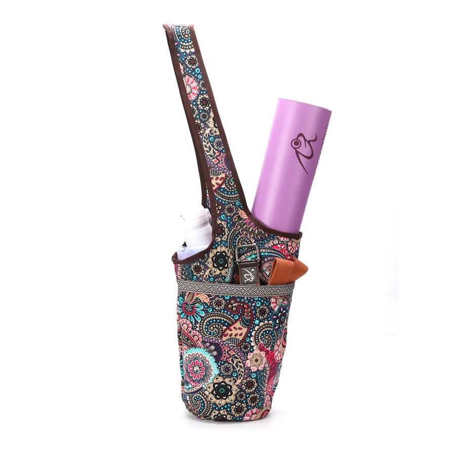 Yoga mat bag with zipper