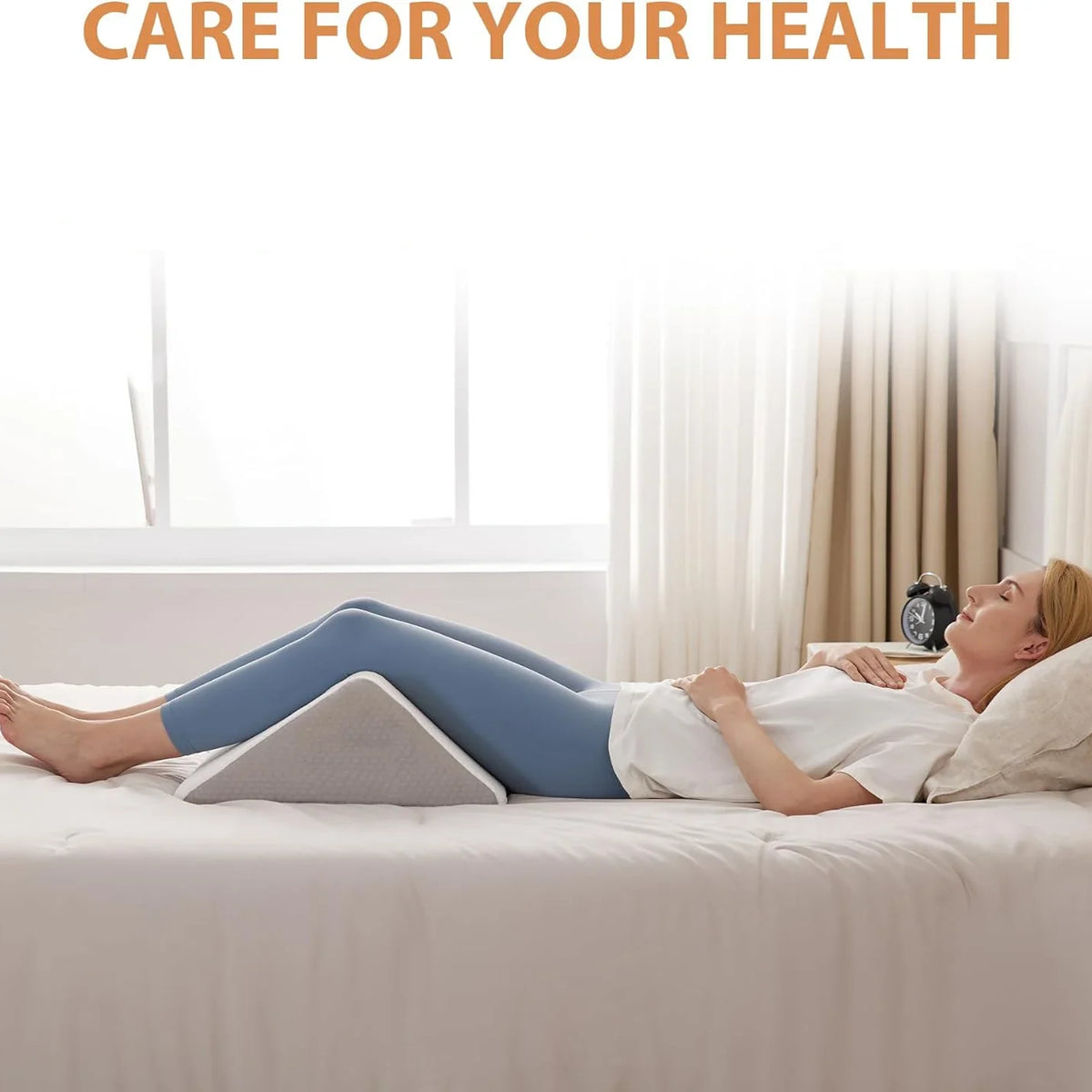 Back support wedge pillow