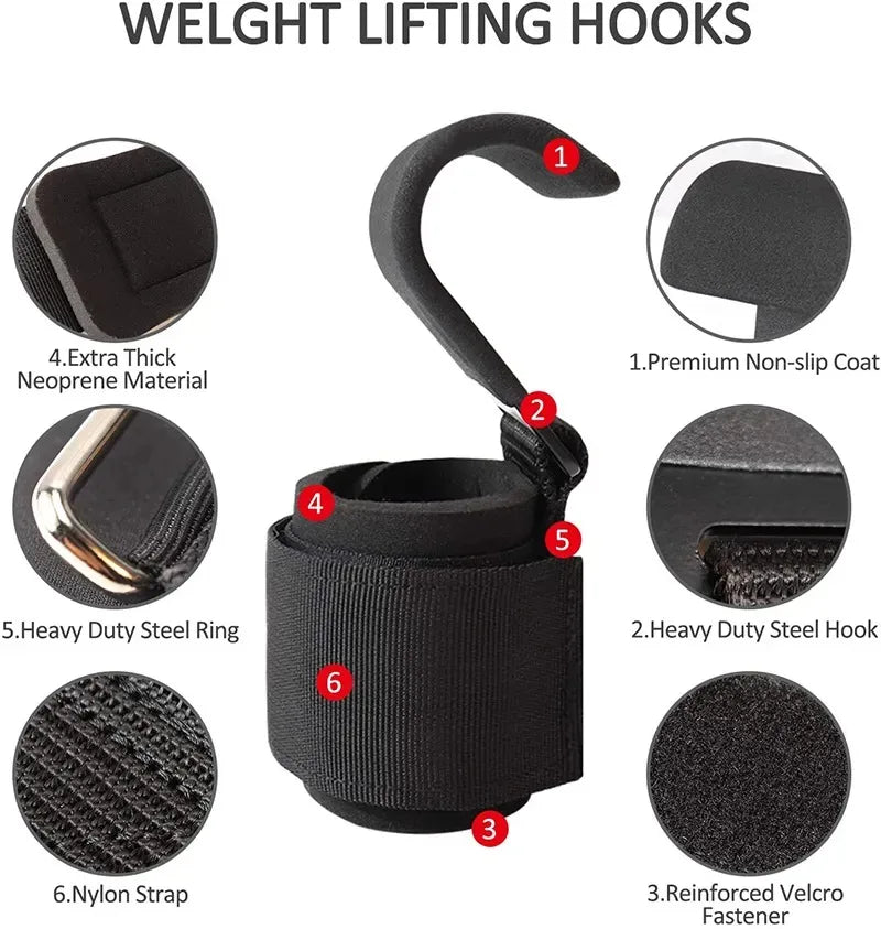 Hook Grip Lifting Straps