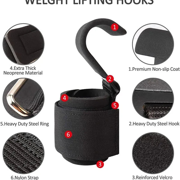Hook Grip Lifting Straps