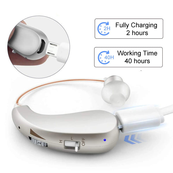 RIC hearing aids rechargeable