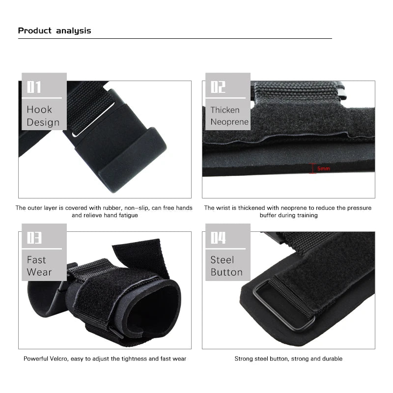 Hook Grip Lifting Straps