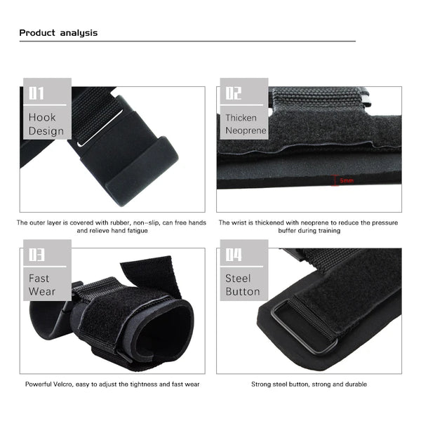 Hook Grip Lifting Straps