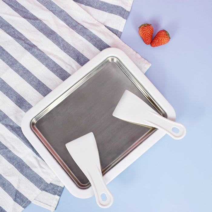 Stainless steel ice cream tray

