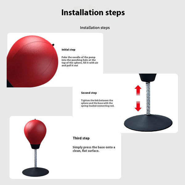 Suction cup punching ball