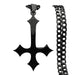 Unisex Gothic Cross Necklace – Stainless Steel Upside Down Pendant
